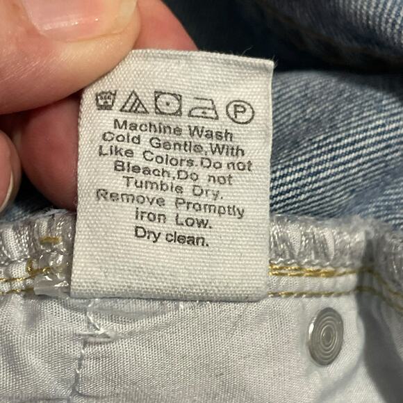 Princess Polly Womens Jeans Size 4 Blue High Rise Boot Flare Leg Zip Fly Denim - Picture 9 of 15